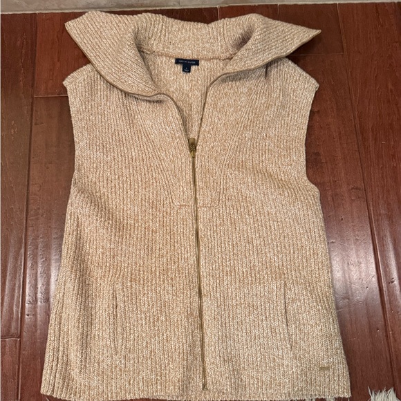 Tommy Hilfiger Womens Zippered Sweater Vest Medium - Picture 1 of 9